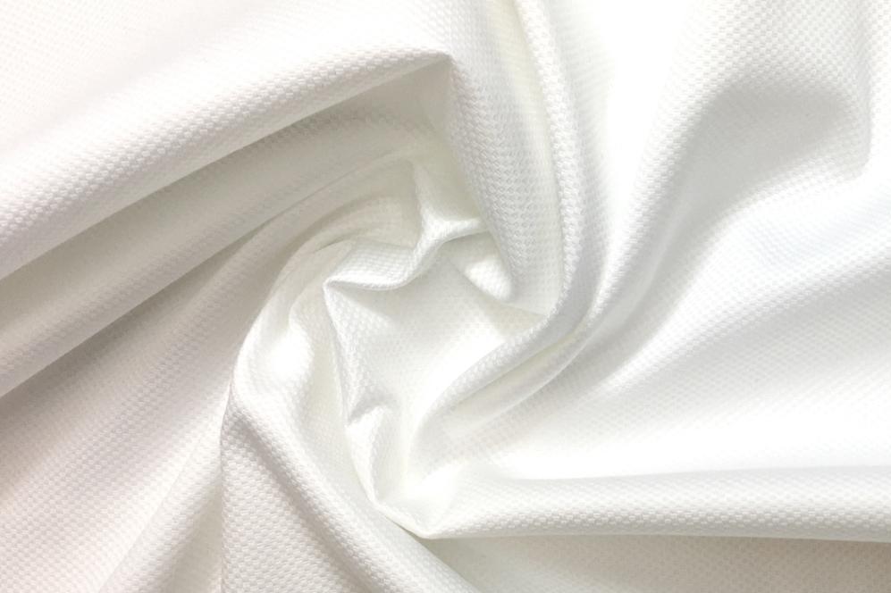 Baumwoll-Pikee weiß