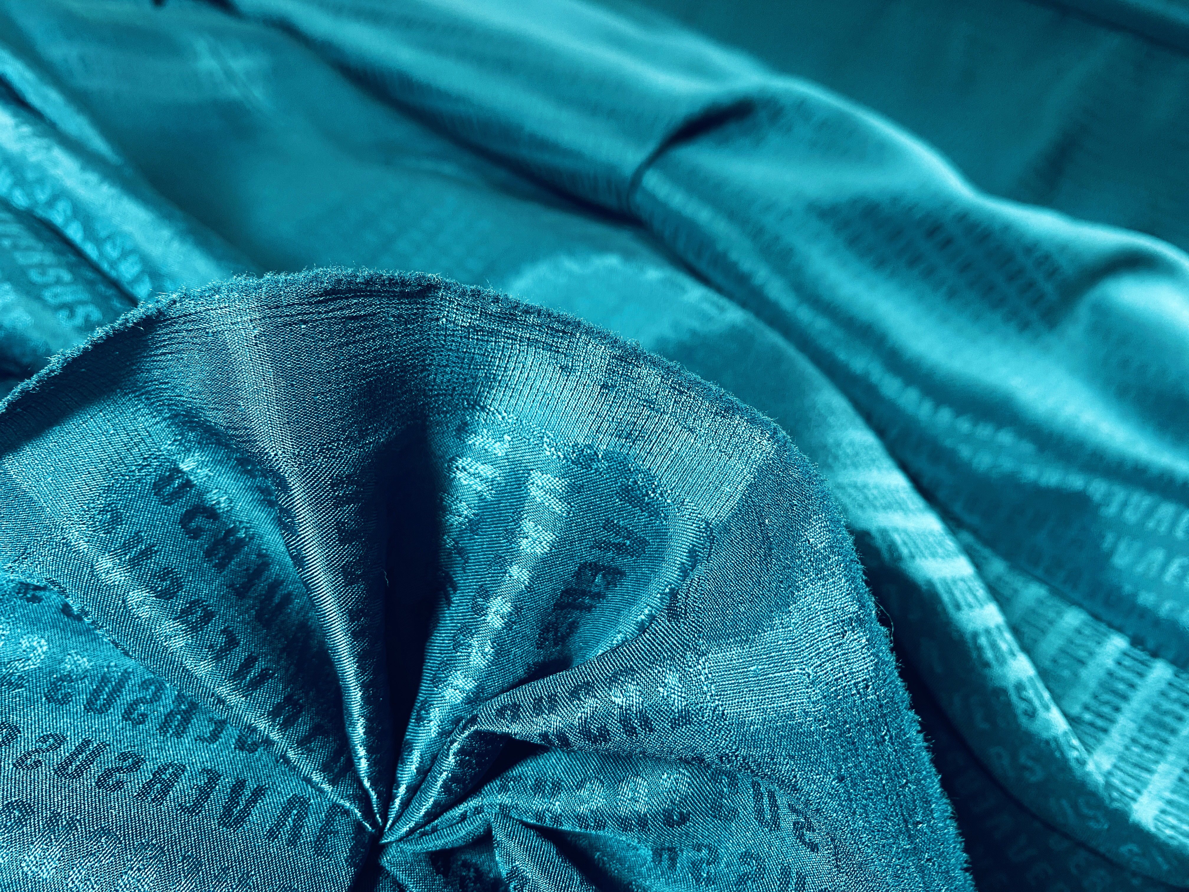 Elastisches Futter petrol