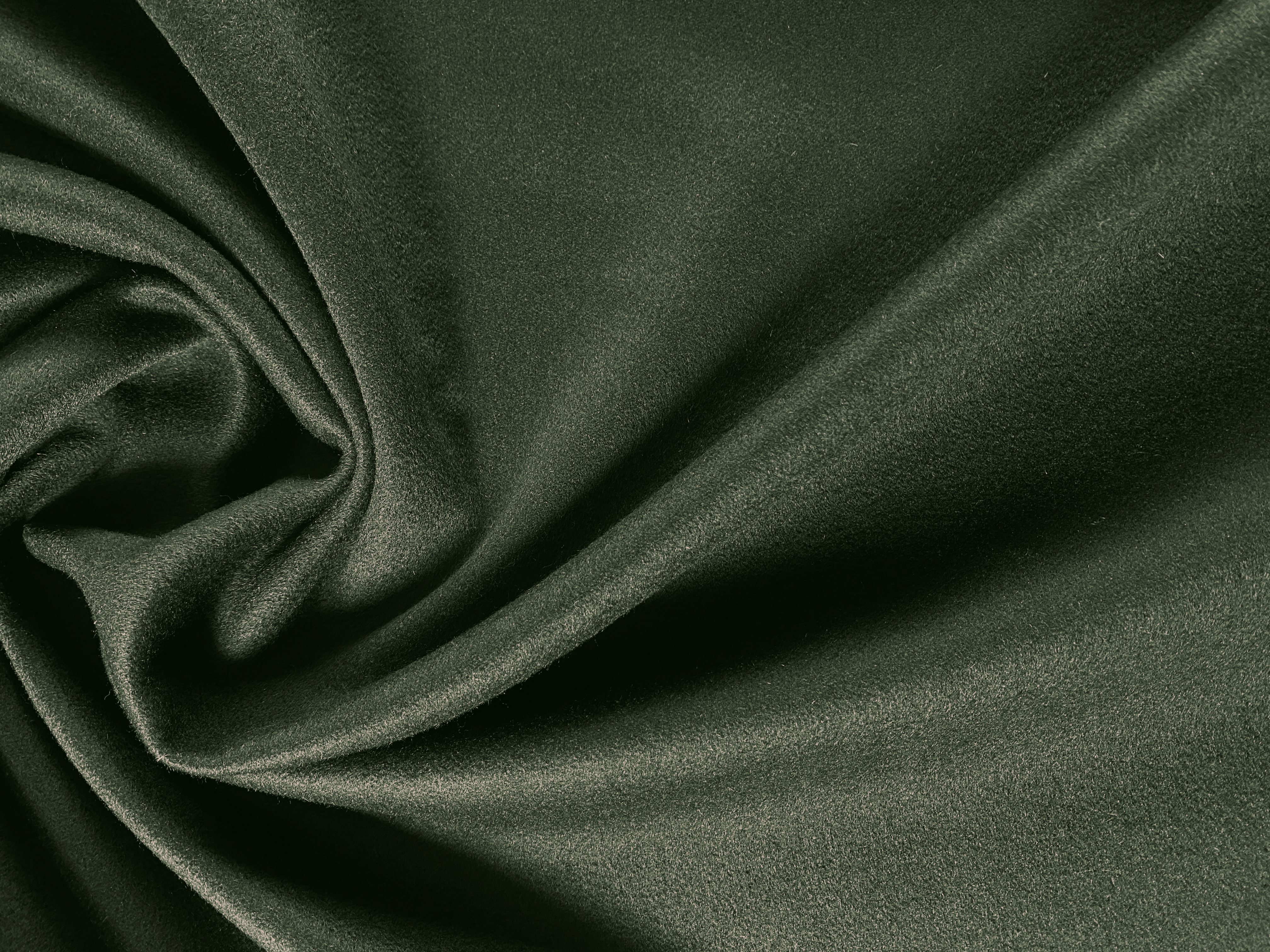 Doppelseitige Kaschmir Mantelware blau-grün