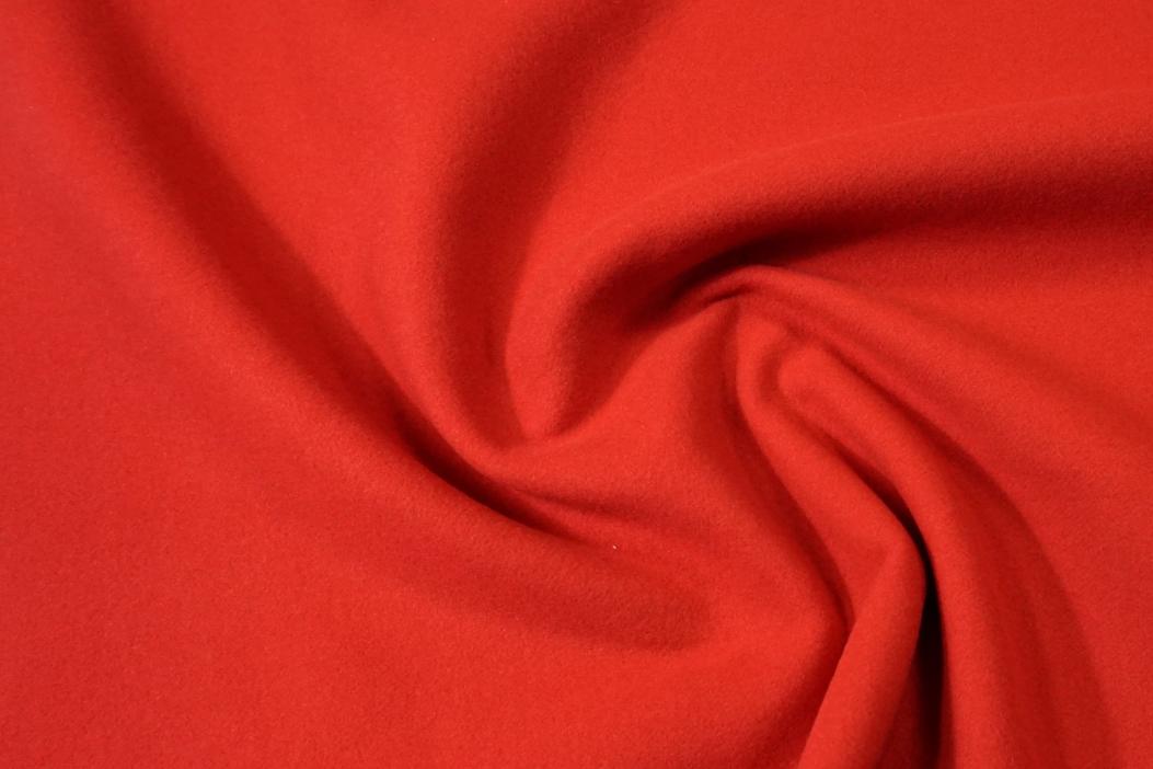 weiche doppelseitige Kaschmirmischung- tomatenrot