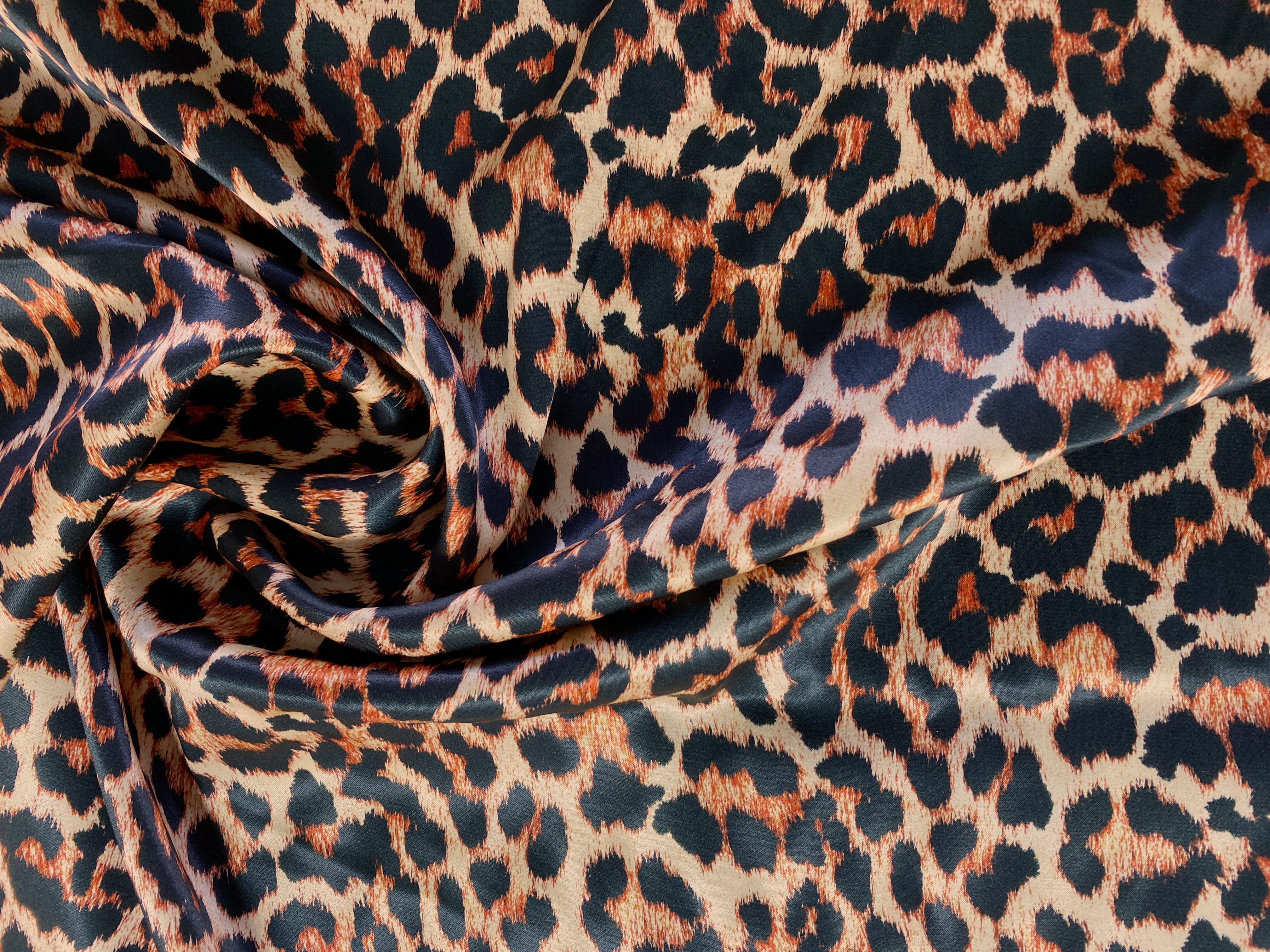 Satin Leopard schwarz-rost