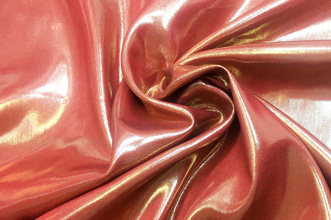 Viskose - Goldglanz auf rot