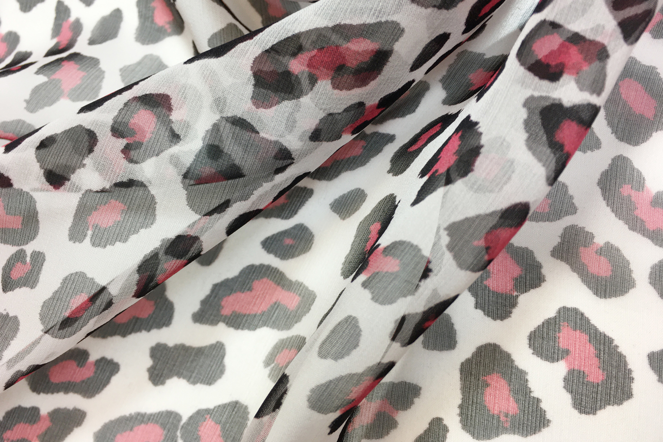 Seidenchiffon - bunt gestreift