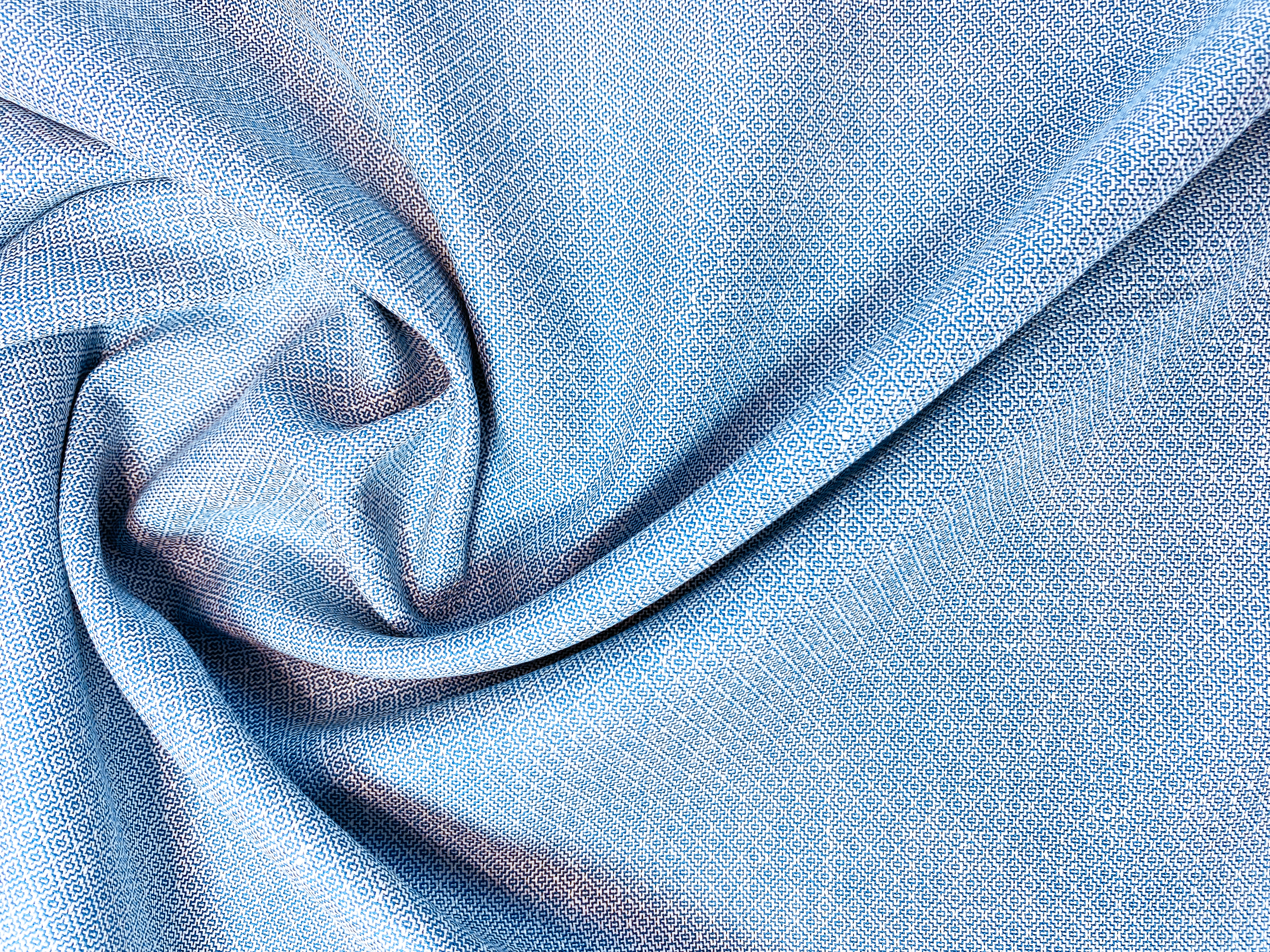 Halbleinen Kostümware blau-weiß