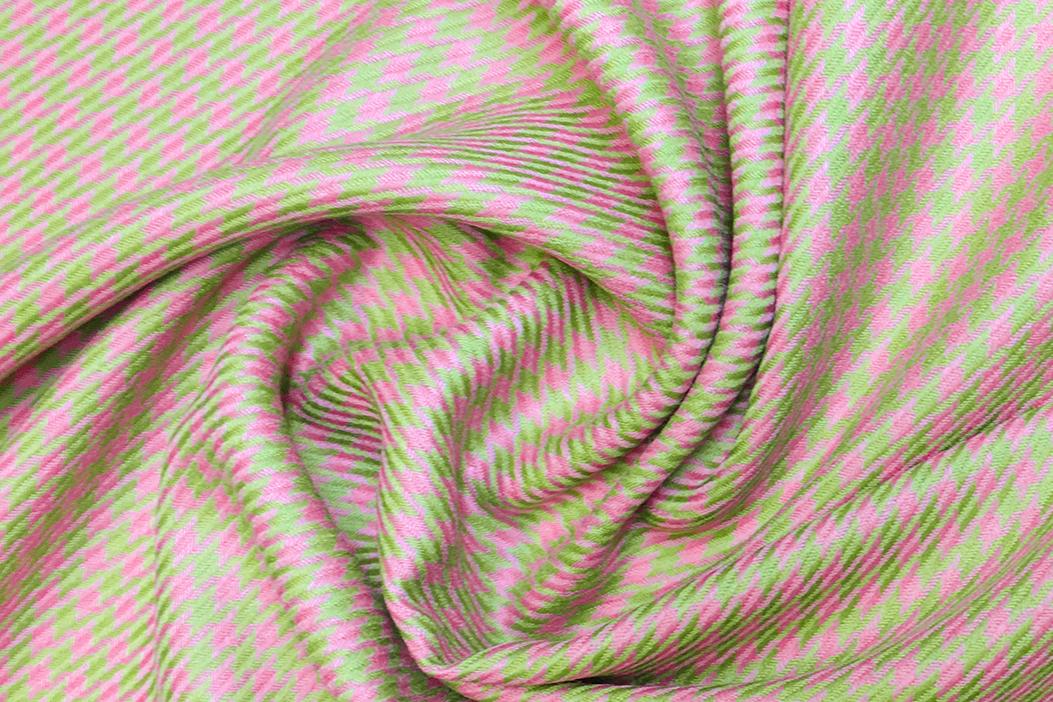 Hahnentritt - rosa-grün