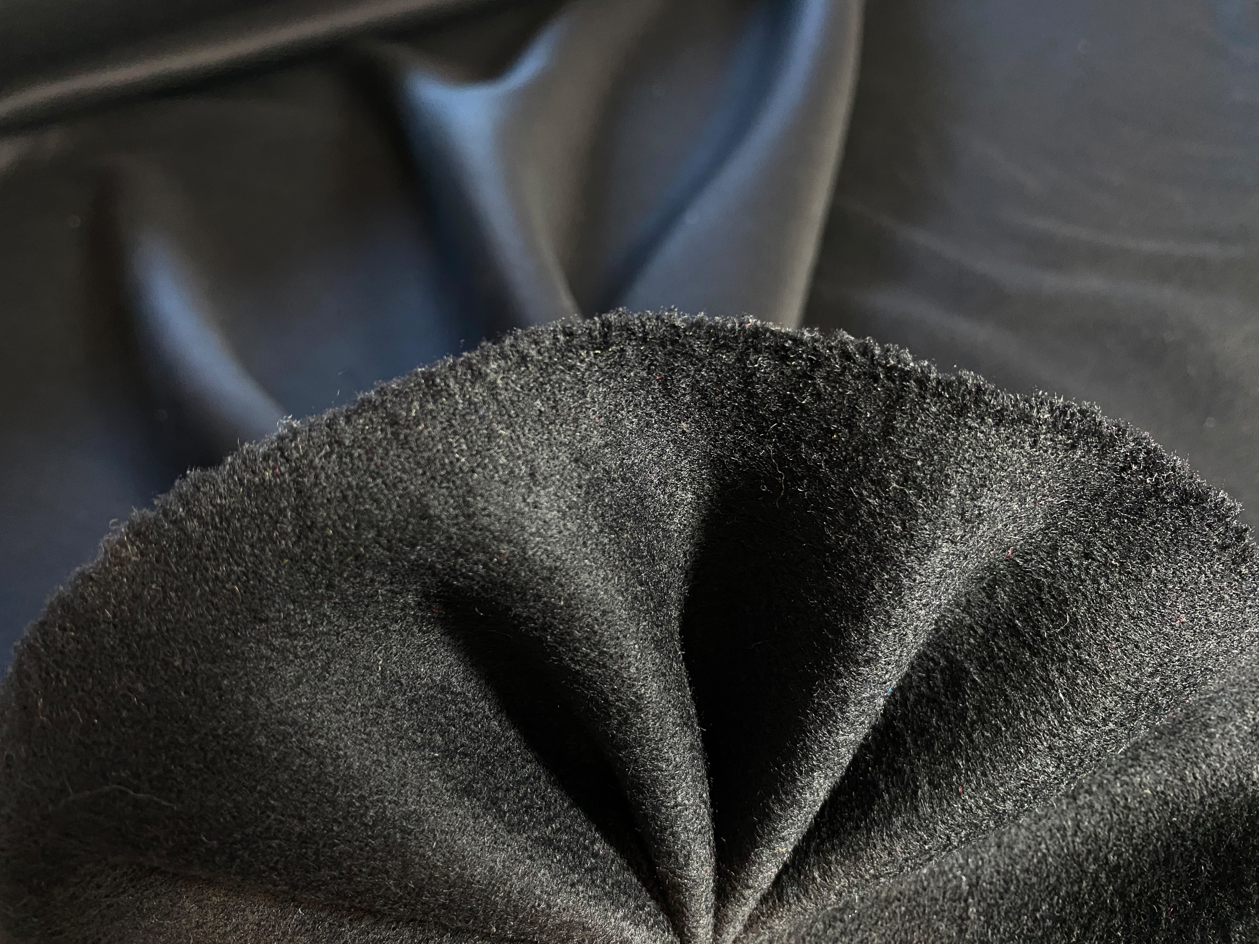 Double Face Kaschmir schwarz