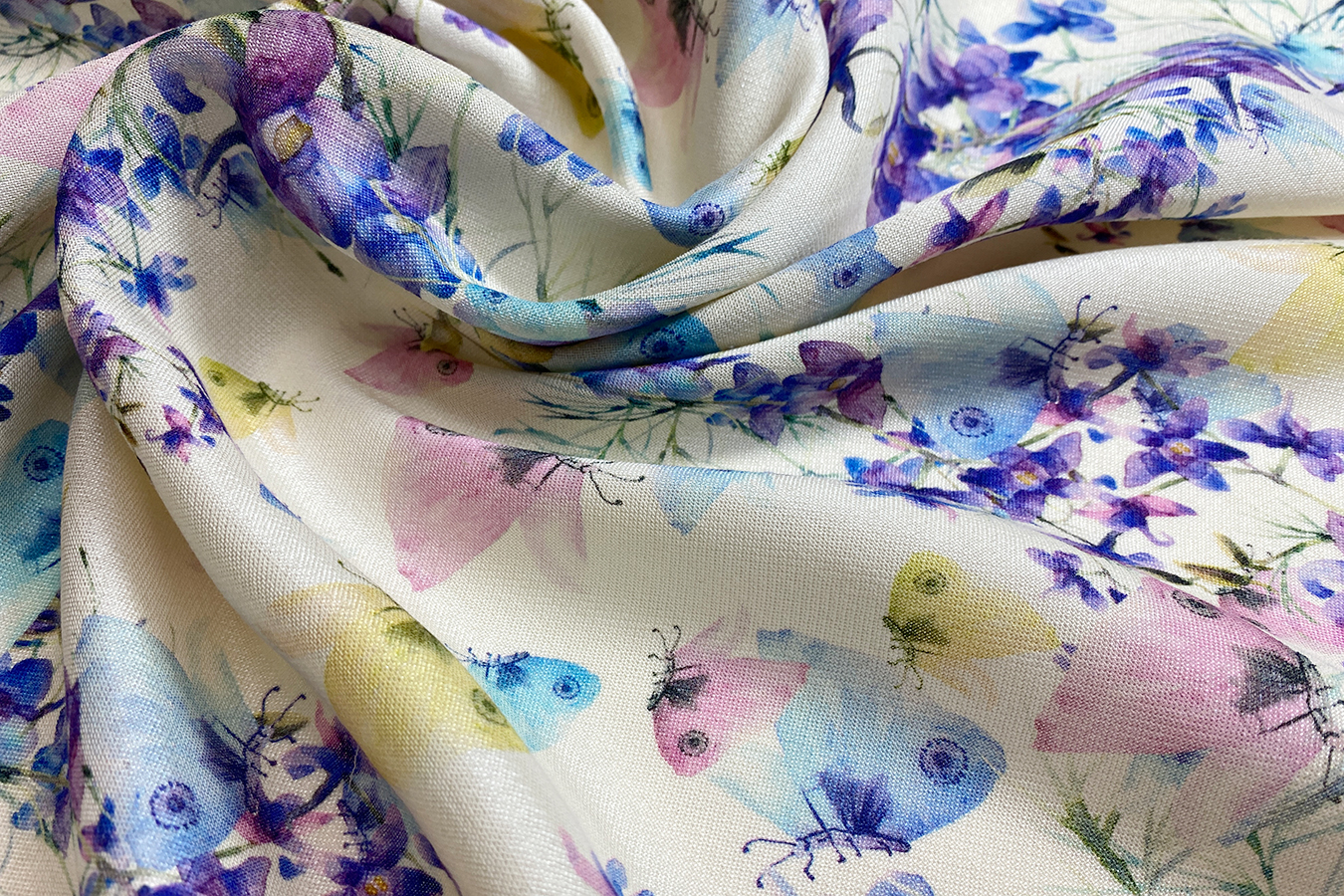 Seidenmischung - Schmetterlinge