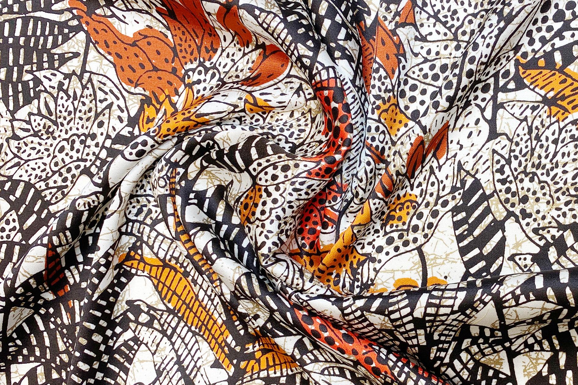 Seidenstretch - exotische Blätter