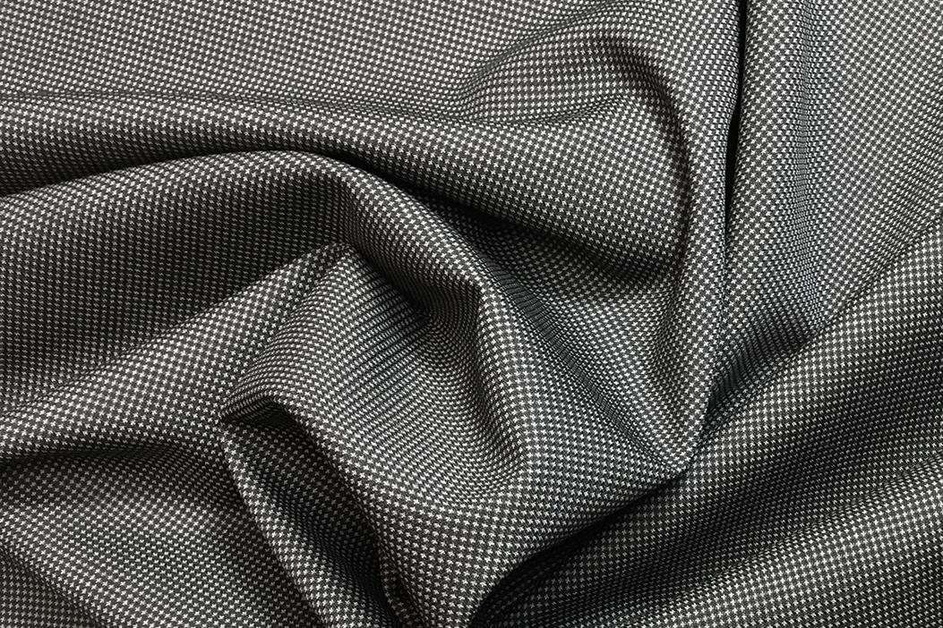 Schurwolle - Super 110S, schwarzgrau