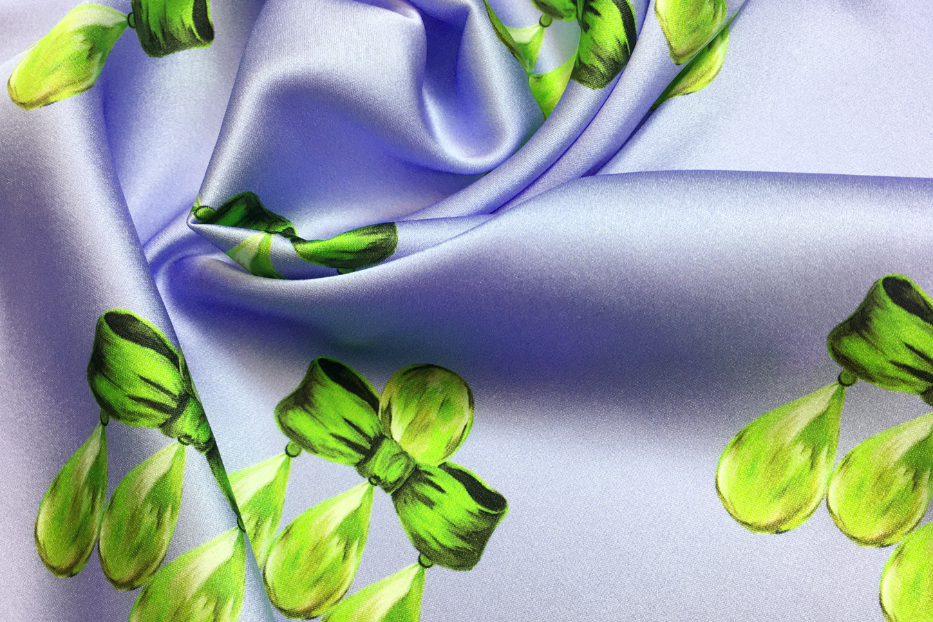 Seidenstretch - Schleifenbroschen