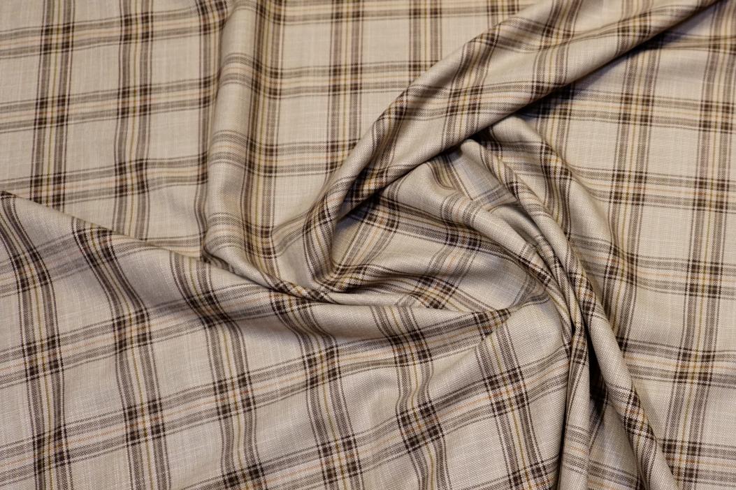 Schurwolle - beige/braun