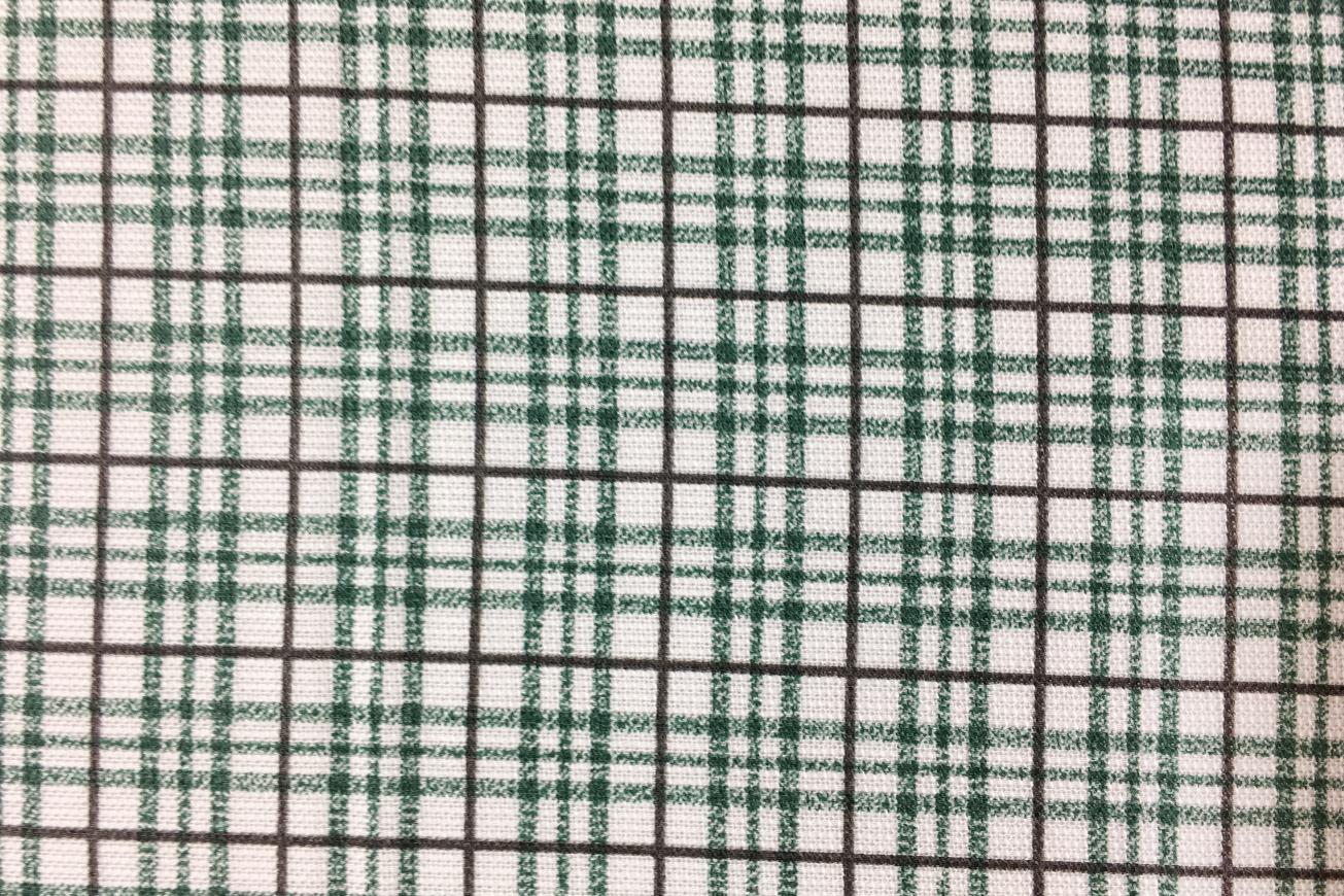 Leichter Baumwollcrêpe - Karodruck