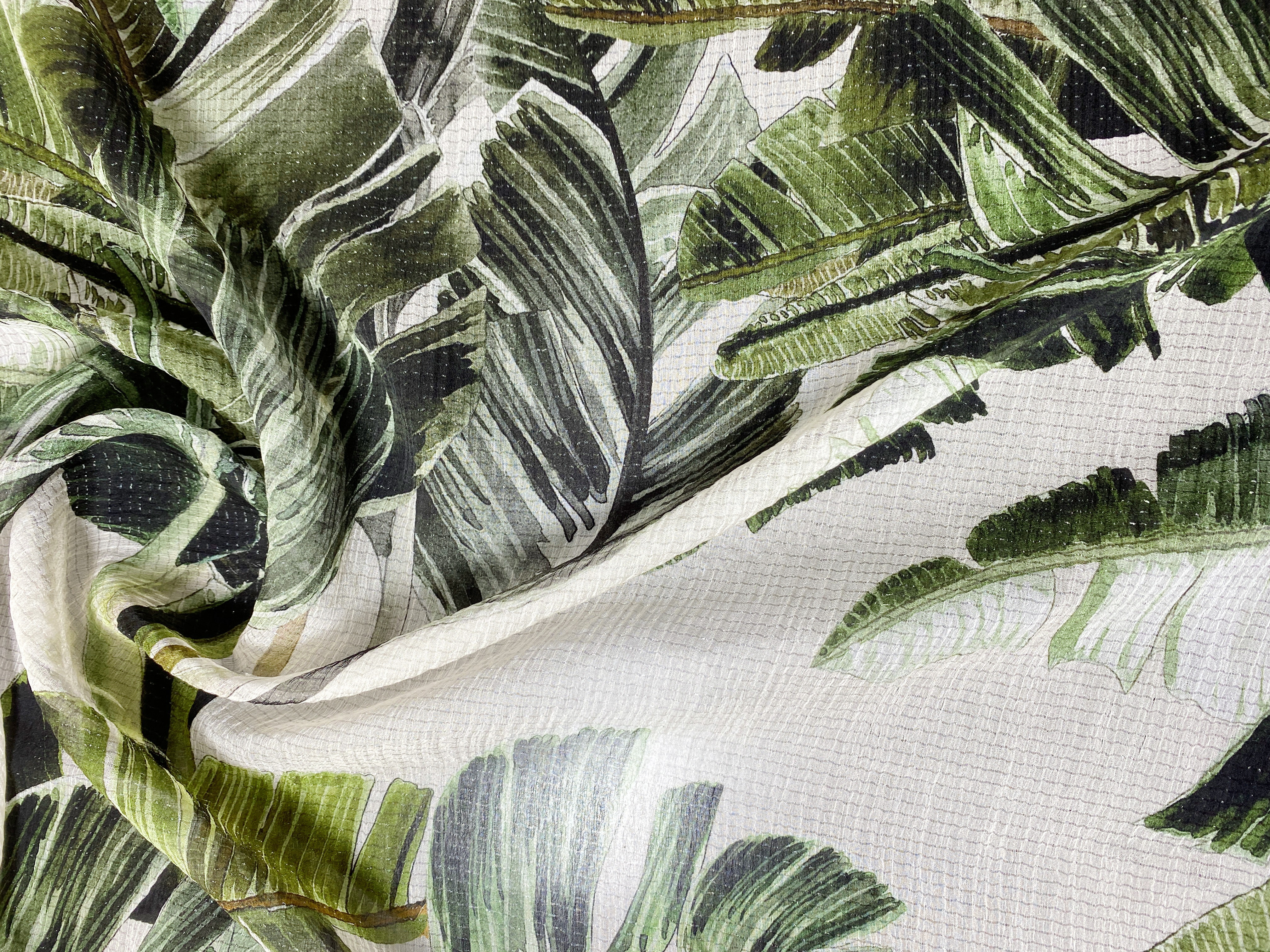 Chiffon Palmblätter mit Glitzer