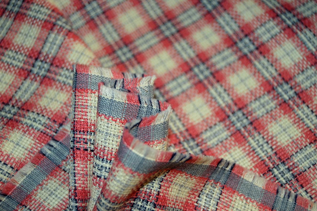 Schurwolle - kariert