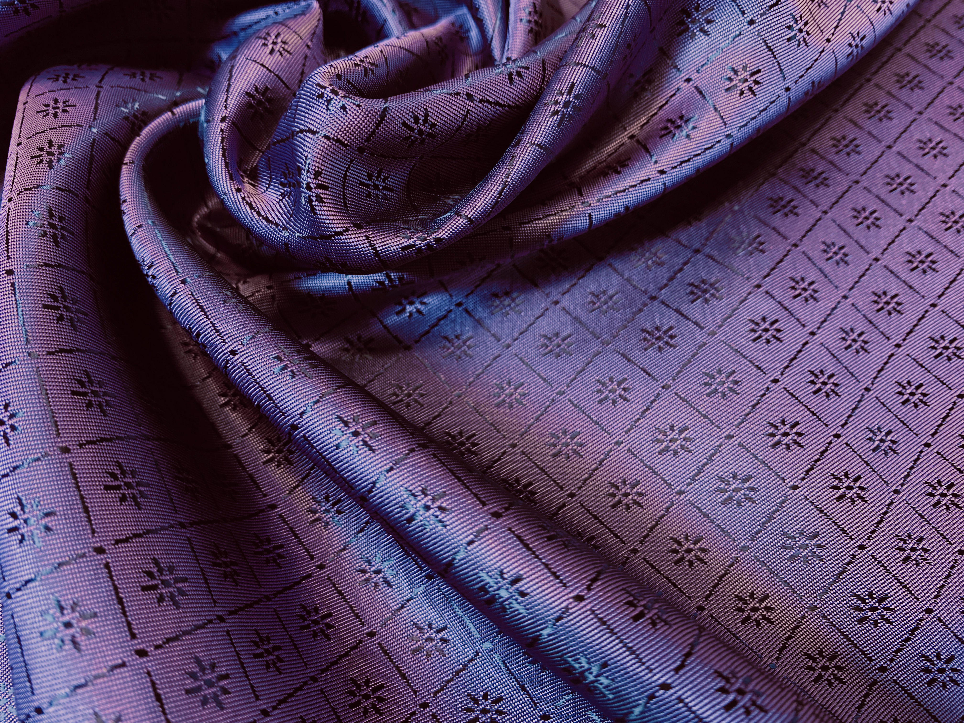 Jacquardfutter violett