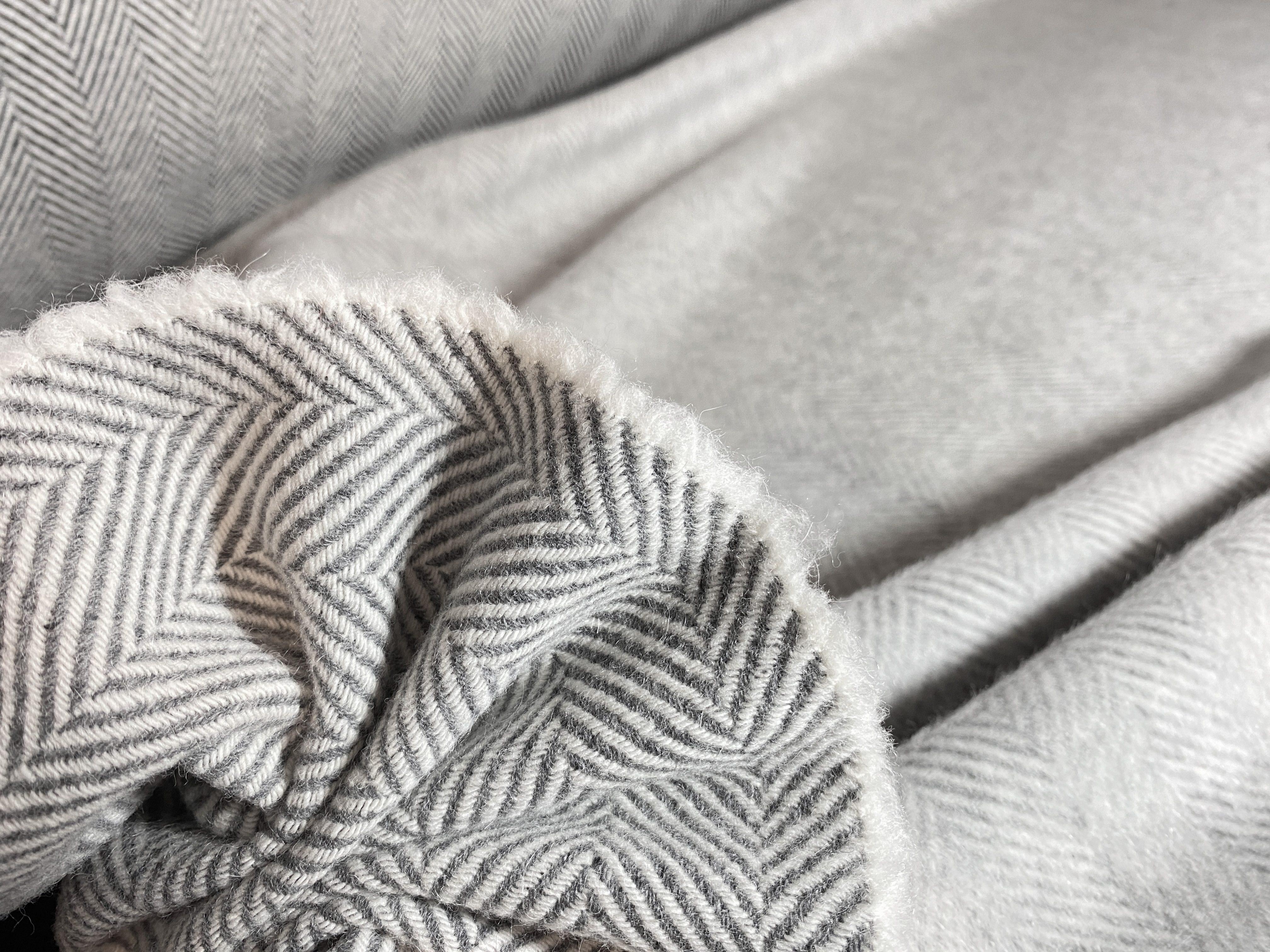 Mantelware Alpakamischung hellgrau