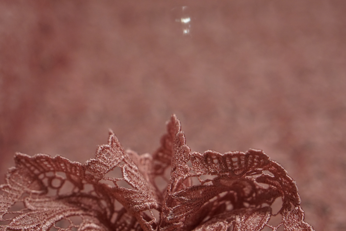 Spachtelspitze - rosa