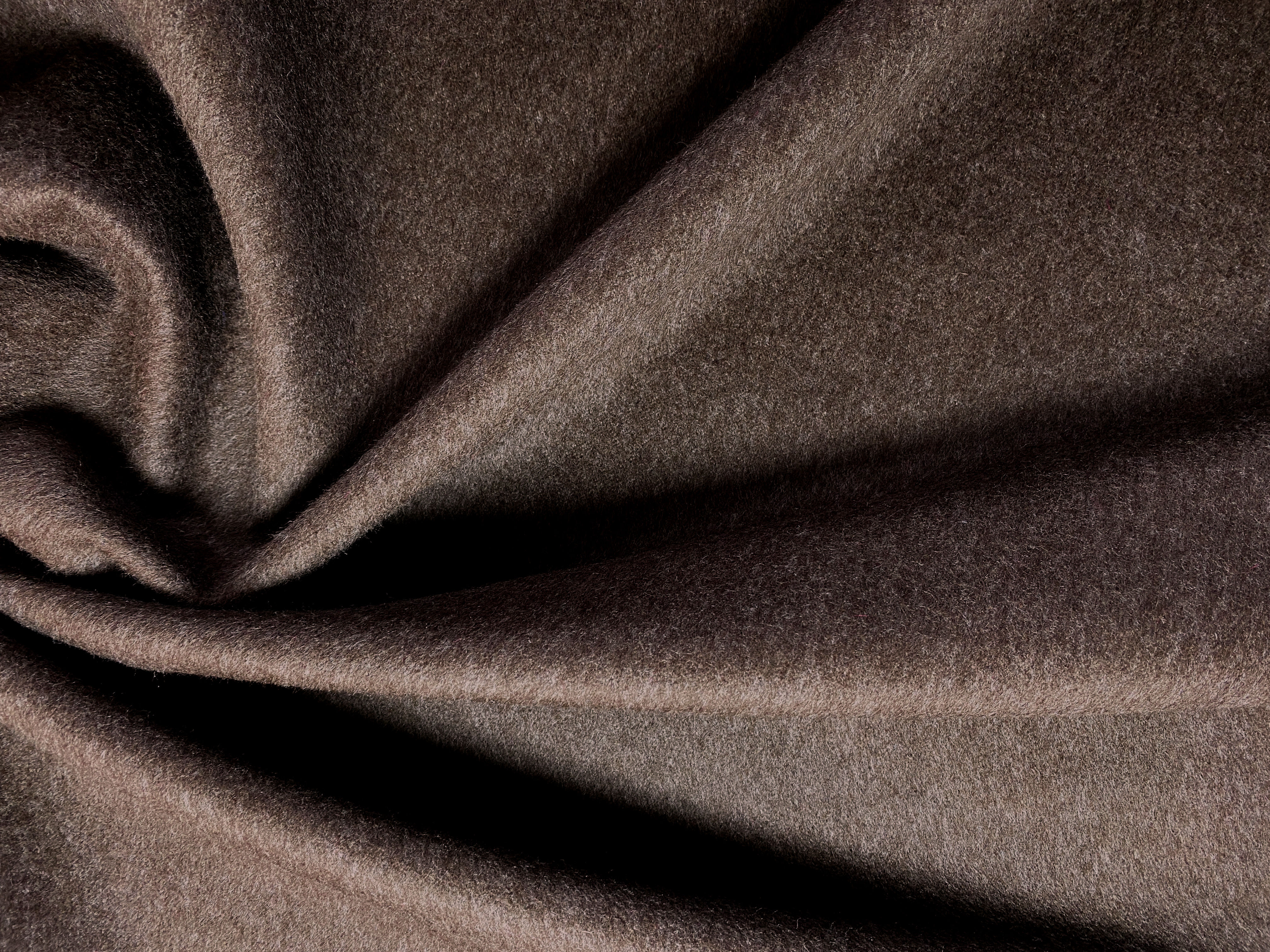 Kaschmir Doubleface - himbeer/braun