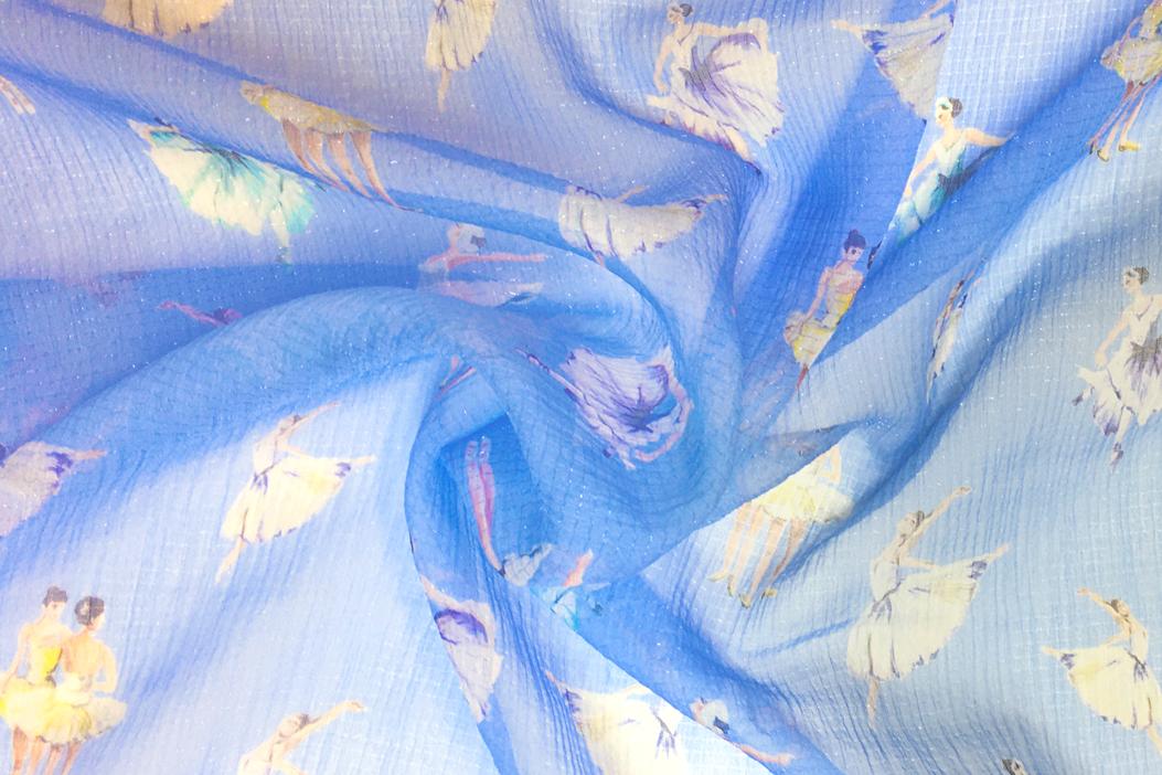 Chiffon - Ballerinas mit Glitzer