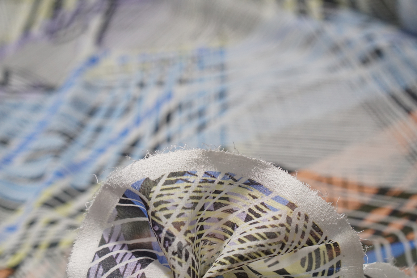 Seidenchiffon - bunt