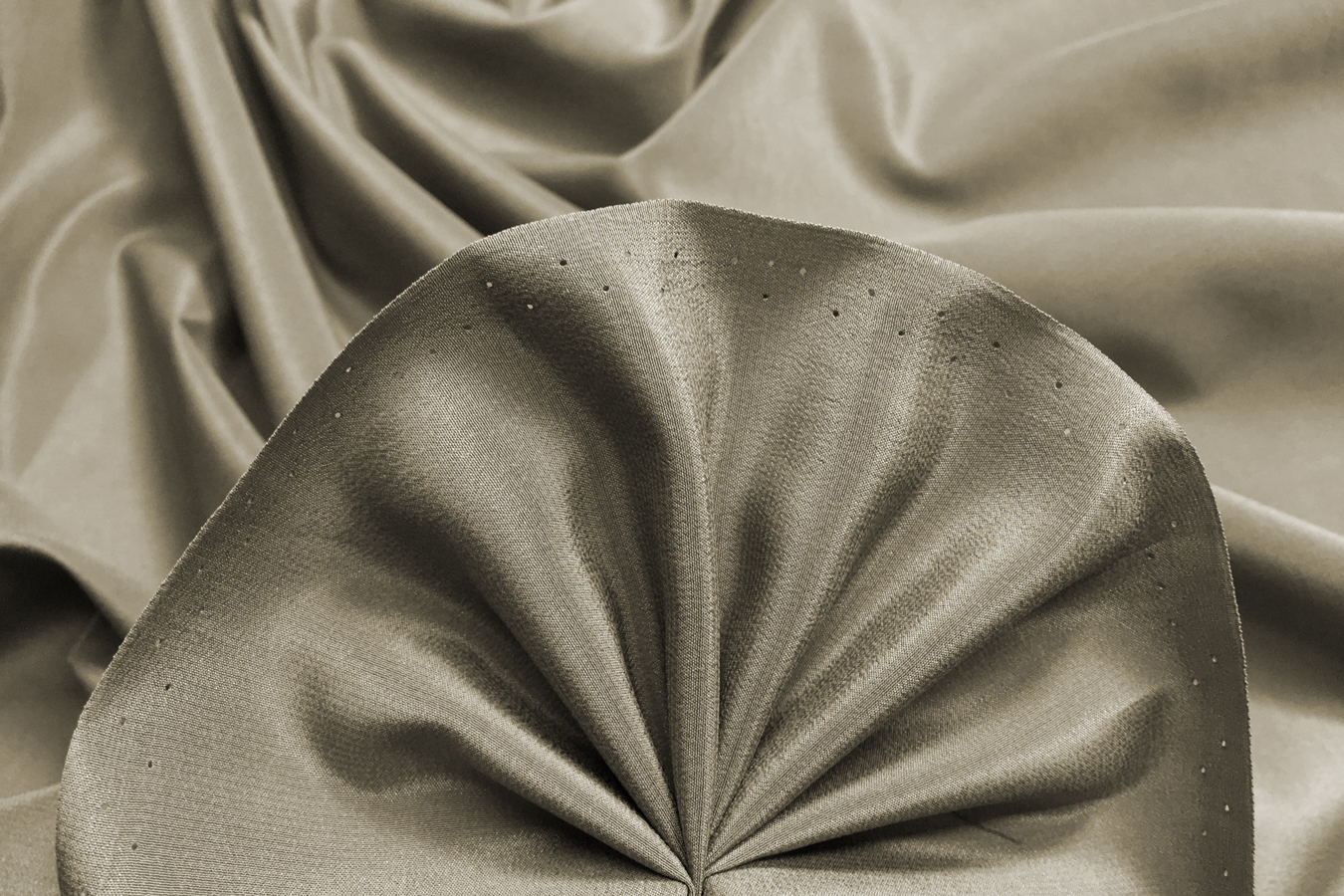 Seide - Crêpe de Chine, oliv