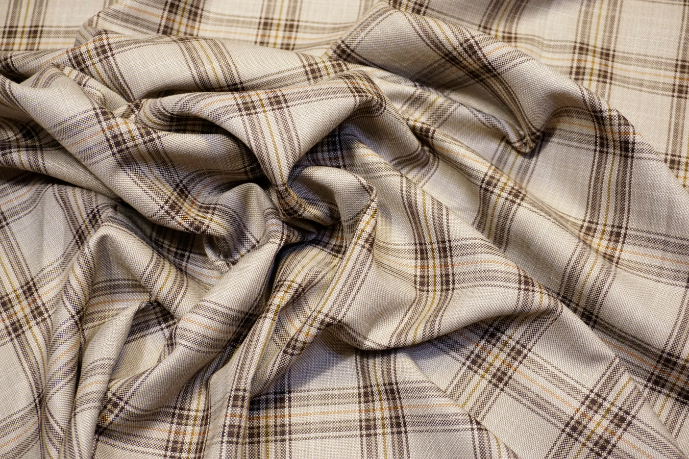 Schurwolle - beige/braun