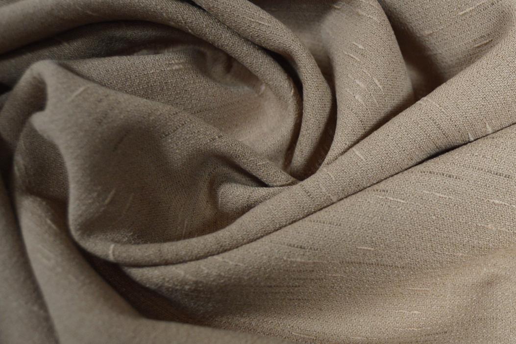 strukturierte Schurwolle - kamelfarben