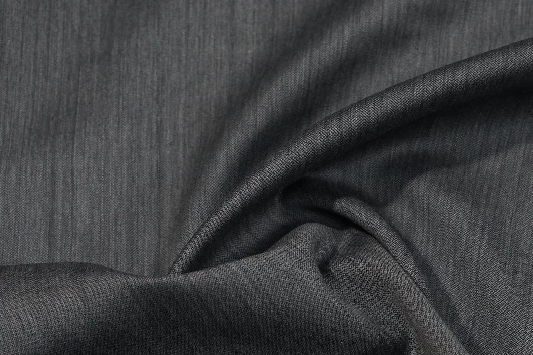 Schurwolle mit Seide - steingrau