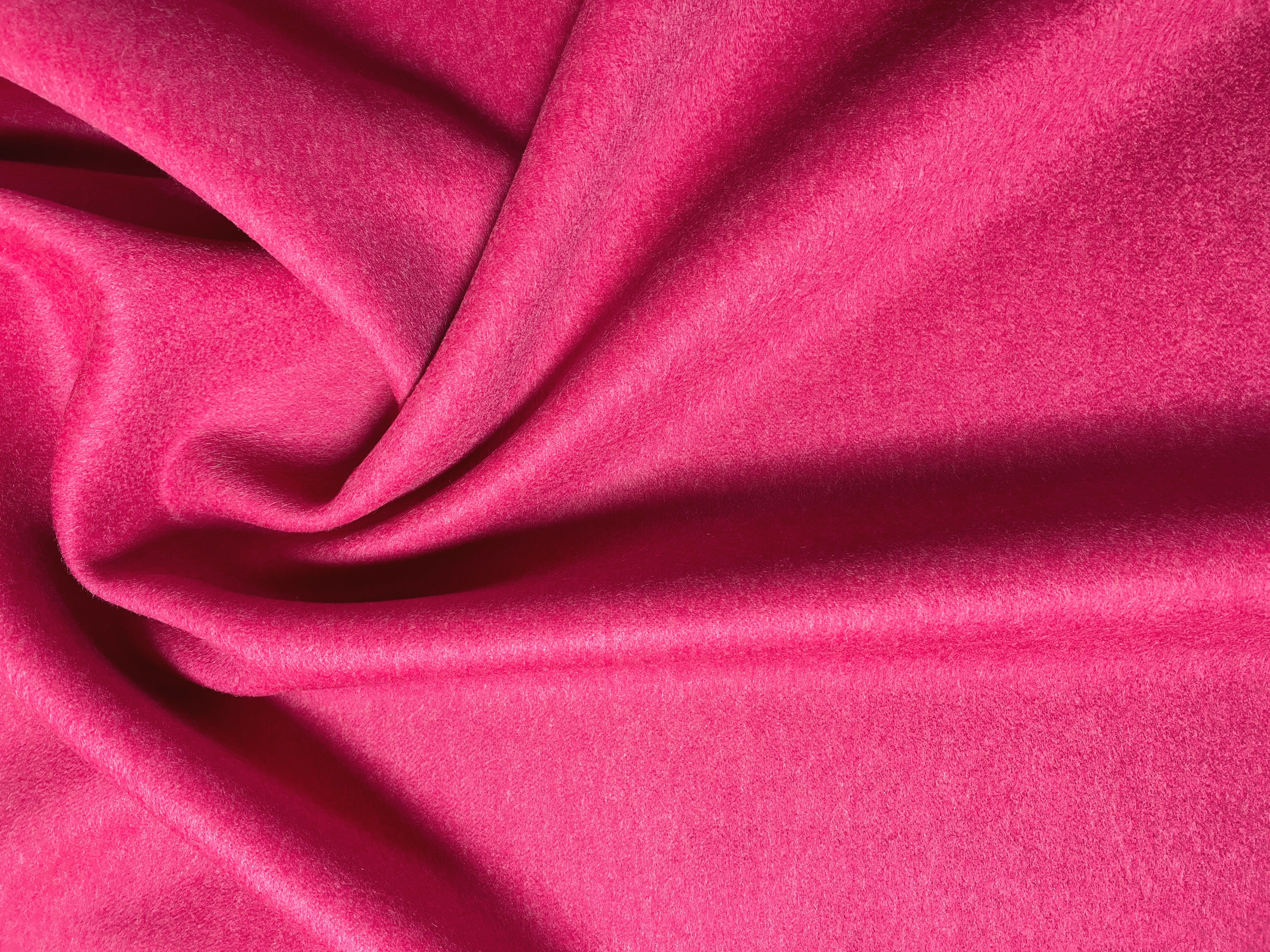 Kaschmir Doubleface - himbeer/braun