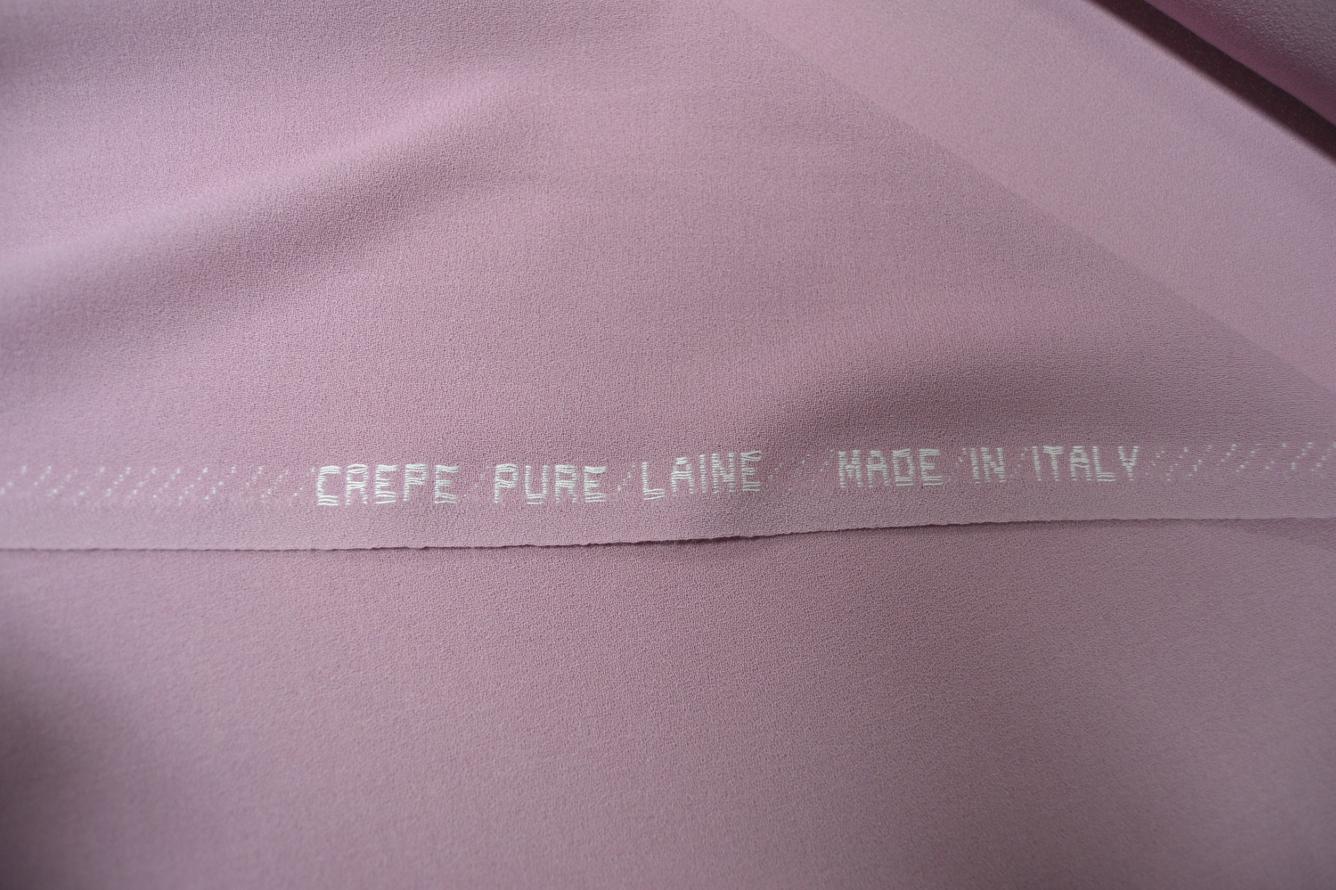 Schurwolle - Crêpe, puder