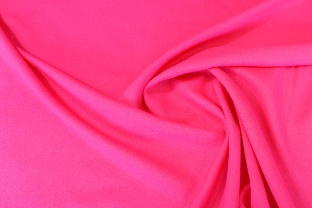 Schurwollcrêpe - himbeer