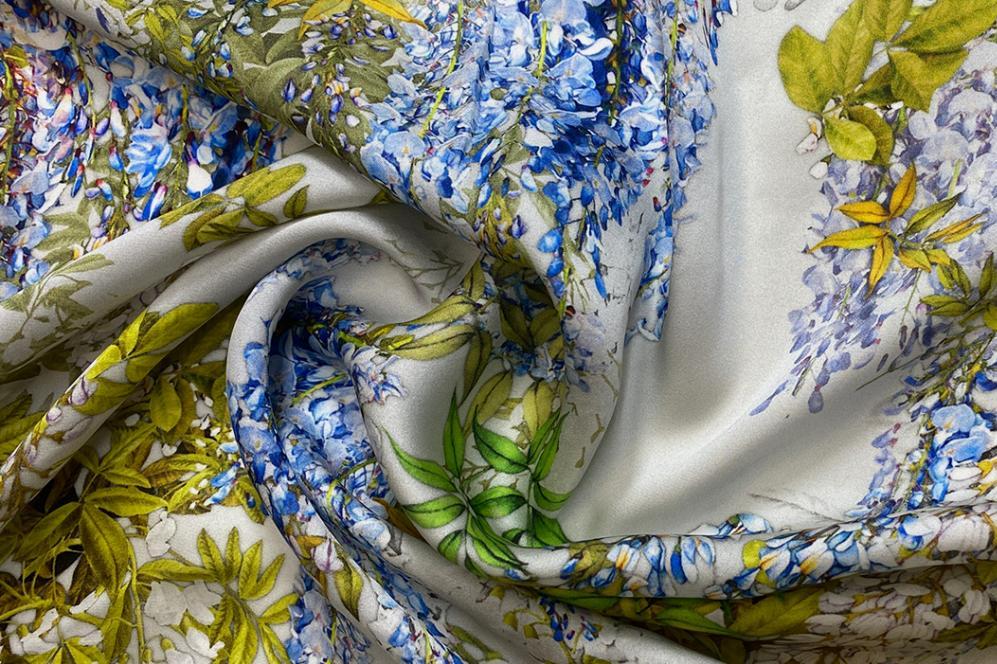 Seidensatin - Blauregen