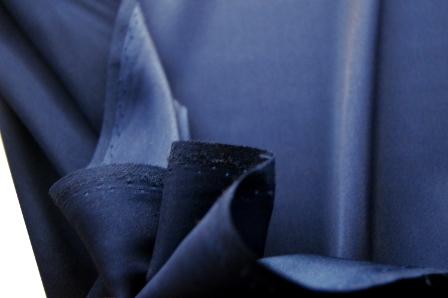 Satin in Stretchqualität - blau