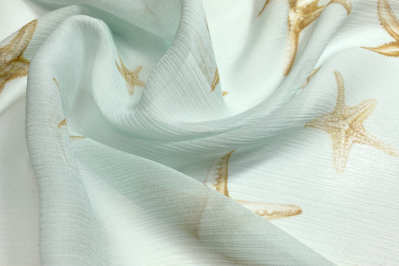 Seidenchiffon - Seesterne