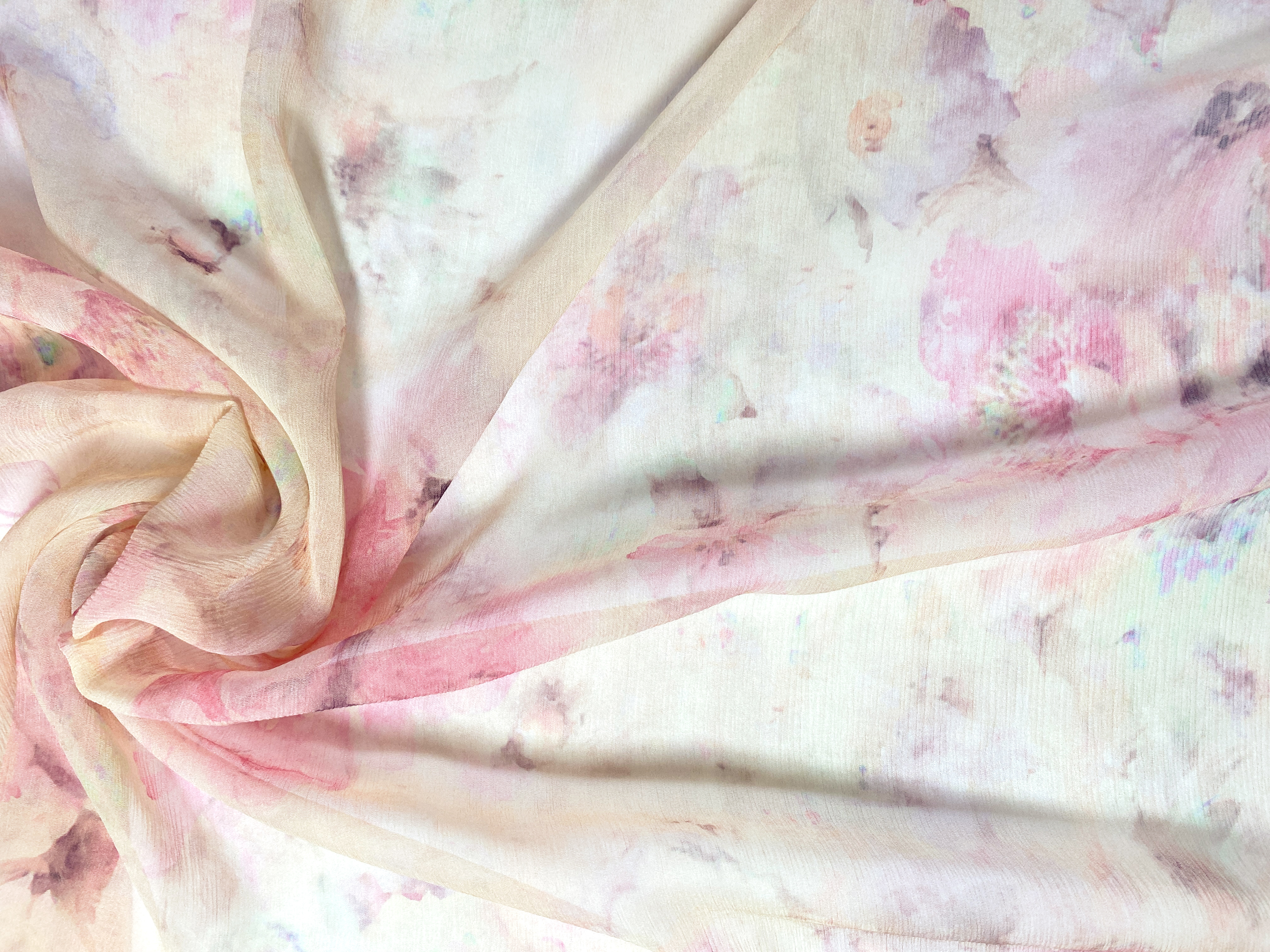 Seiden-Chiffon zarte Blumen