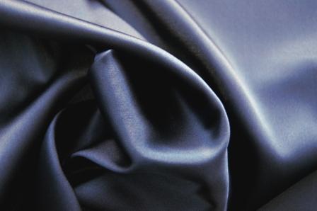 Satin in Stretchqualität - blau