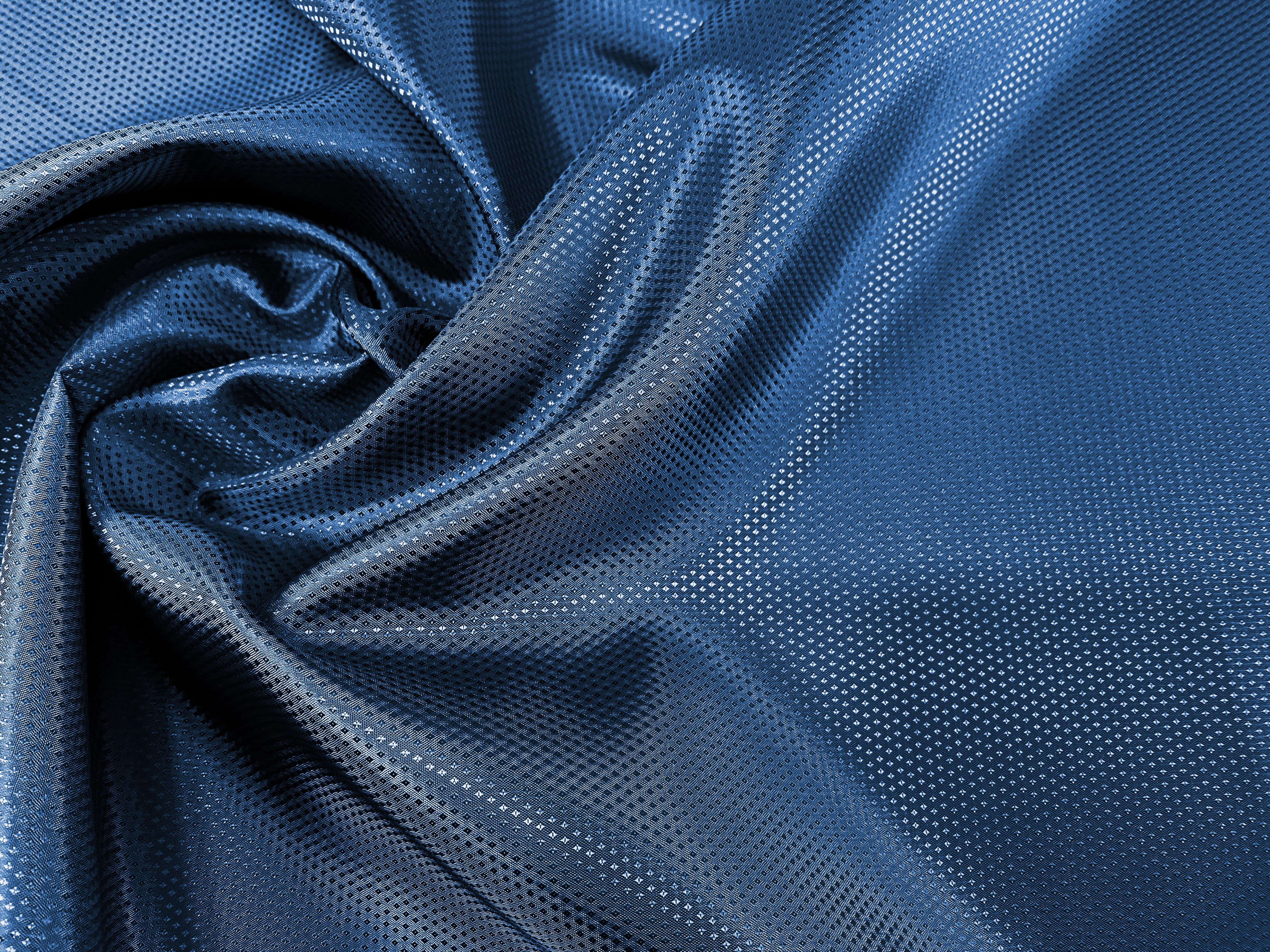 Jacquardfutter matt blau