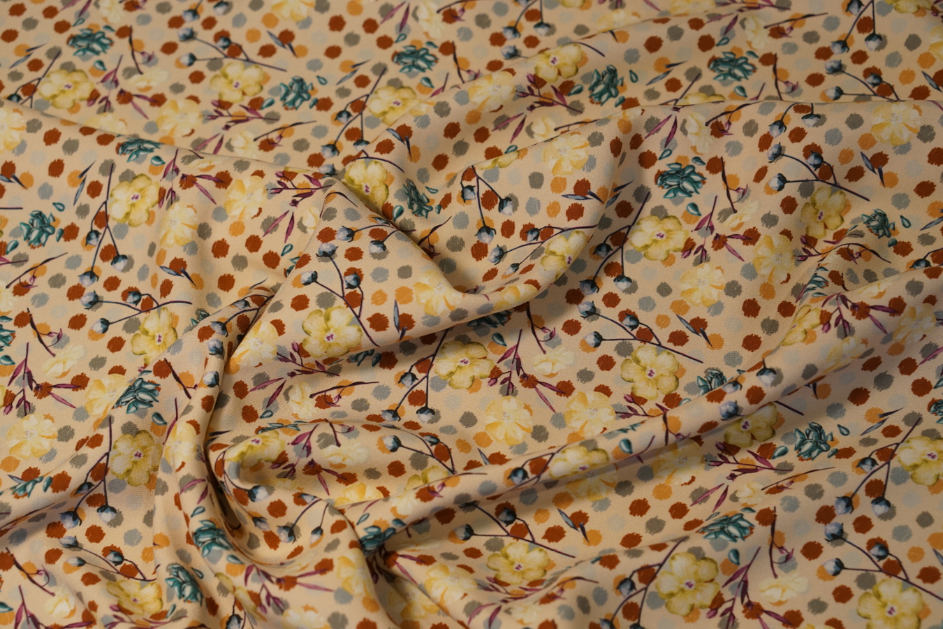 Seidencrepe bedruckt