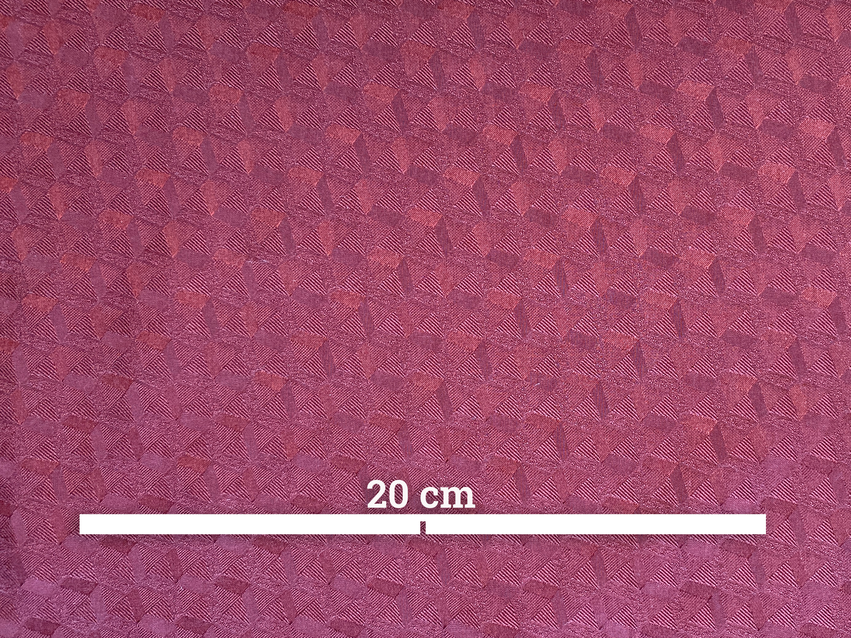 Jacquard Seide-Baumwolle dunkelrot