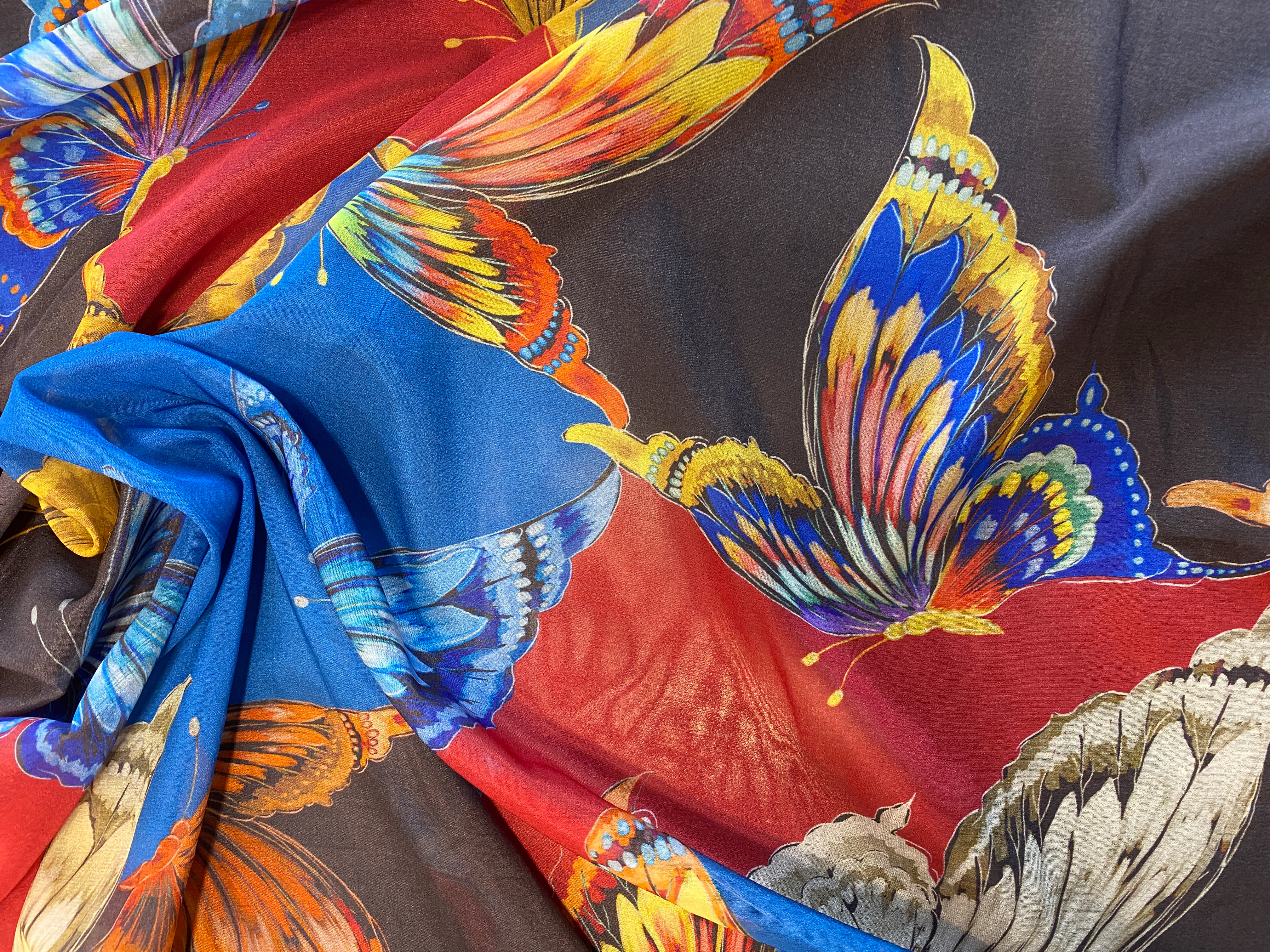 elastische Seide Schmetterlinge