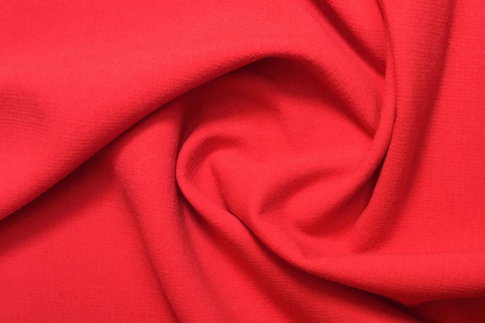 Elastische Schurwolle - leuchtend rot