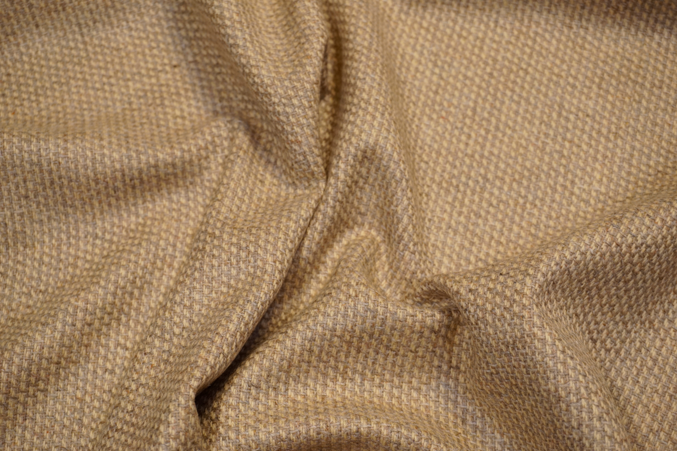 Lammwolle mit Kaschmir - beige/gelb