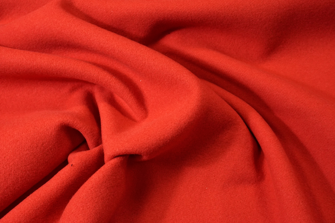 weiche doppelseitige Kaschmirmischung- tomatenrot